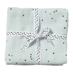 Couvertures pour bébé Dreamy Dots 120x120 cm, lot de 4, Bleu