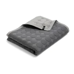 Couvre-lit Mega Dot organic 260x260 cm, Dark grey