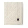 Couvre-lit Quilted organic cotton velvet 260x240 cm, Blanc