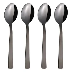 Cuillère à dessert Raw, lot de 4, Noir