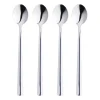 Cuillère à latte Raw Lot de 4, Acier inoxydable poli brillant