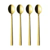 Cuillère à latte Raw Lot de 4, Gold