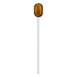Cuillère à latte verre Muurla 15,5 cm, Yellow-clear