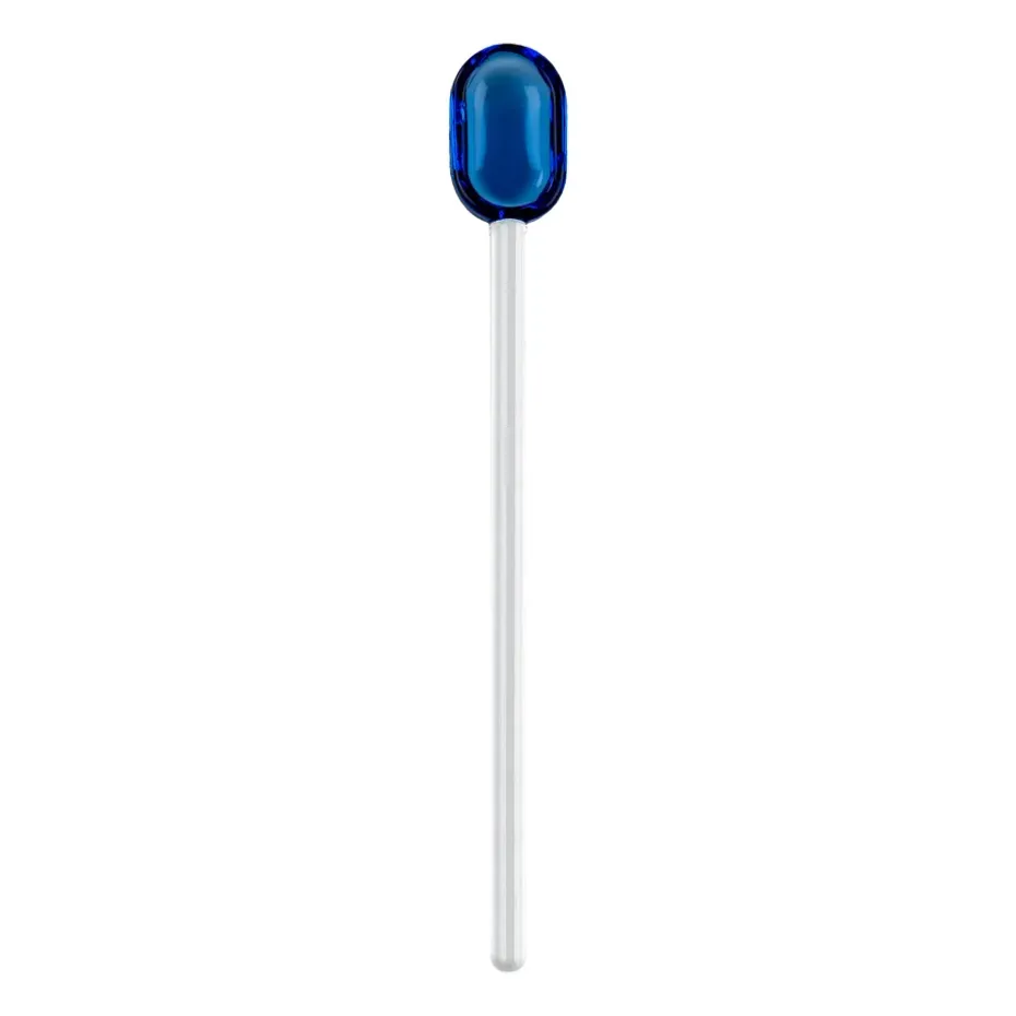 Cuillère à latte verre Muurla 15,5 cm, Blue-clear