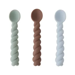 Cuillère Mellow Lot de 3, Dusty Blue-taupe-pale menthe