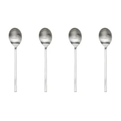 Cuillères à café Yuka, lot de 4, Acier brossé
