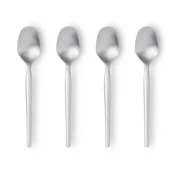 Cuillères à entrée-dessert Dorotea, lot de 4, acier inoxydable