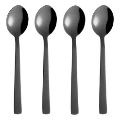 Cuillère à soupe Raw, lot de 4, Noir