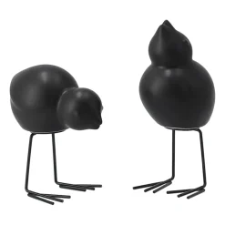 DBKD Décoration de Pâques Swedish Birds Lot de 2, Black
