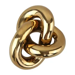 Décoration Knot Table Large, Light Gold