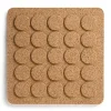 Dessous de casserole carré Dots 20x20 cm, Marron