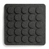 Dessous de casserole carré Dots 20x20 cm, Noir