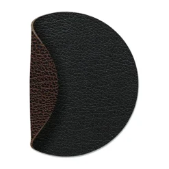 Dessous de verre Bull réversible circle 1 pièce, Noir-marron