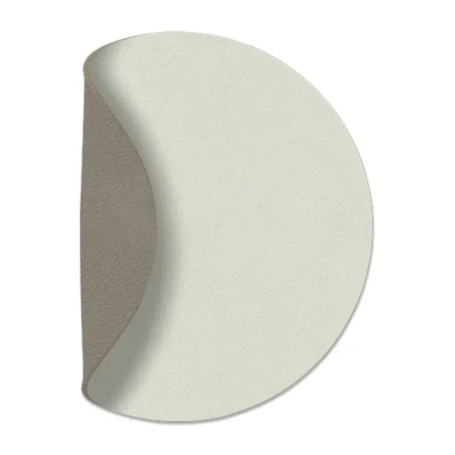 Dessous de verre Nupo circle réversible 1 pièce, Linen-Flint Grey
