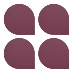 Dessous de verre Stilla Lot de 4, Bordeaux