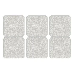 Dessous de verre Strawberry Thief Lot de 6, Grey