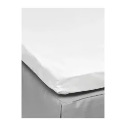 Drap housse Pousada Percale EKO, Blanc, 90x200 cm