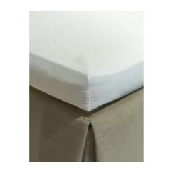 Drap housse Satina EKO, Blanc, 160x200 cm