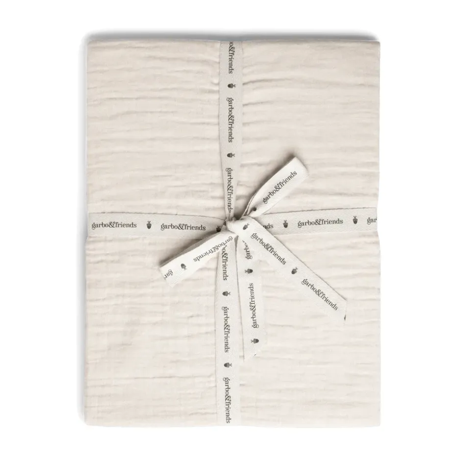 Drap-housse Eggshell Muslin, 180x200x30 cm