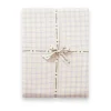 Drap-housse Gingham Sky Blue Muslin, 180x200x30 cm