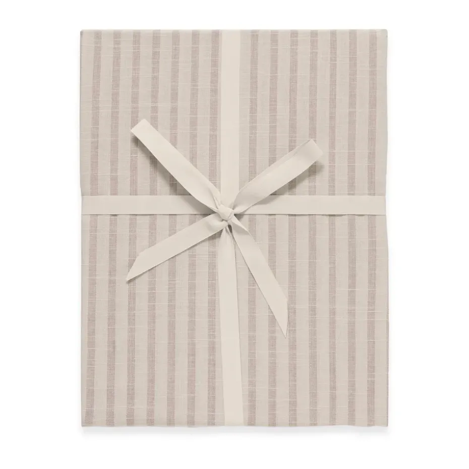Drap-housse Stripe Mauve, 60x120x20 cm