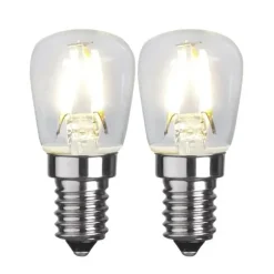 E14 LED soft glow lot de 2, 2,6 cm 2700K