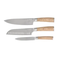 Ensemble de couteaux 3 pièces Nordwik, Bois comprimé