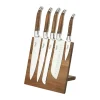 Ensemble de couteaux Laguiole By Hâws avec bloc 6 pièces, Olive