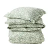 Ensemble de lit Green Floral Printed Cotton Sateen, 50x60 cm, 220x220 cm