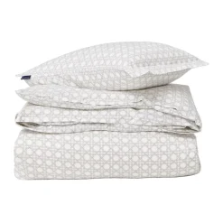 Ensemble de lit Rattan Printed 150x210 cm, White