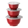 Ensemble de mini-bols Margrethe, lot de 3, Rouge