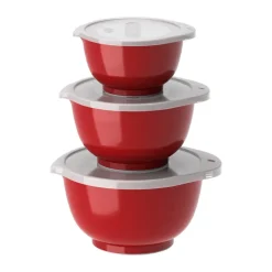 Ensemble de mini-bols Margrethe, lot de 3, Rouge