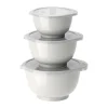 Ensemble de mini-bols Margrethe, lot de 3, Blanc