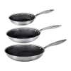 Ensemble de poêles Hâws Santo hybrid coating 3 pièces, Acier inoxydable