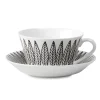 Ensemble tasse à thé Svart Salix cône, Tasse à thé + soucoupe