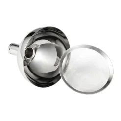 Entonnoir Valu avec filtre pour la décantation, Acier inoxydable