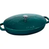 Faitout ovale La Mer, trois couches d'émail, 32 cm