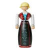 Femme en habits traditionnels norvégiens de Kay Bojesen, Noir-rouge-blanc