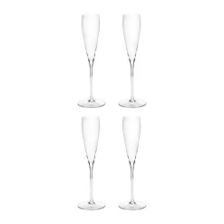 Flûte à champagne Silhouette 15 cl lot de 4, Clair