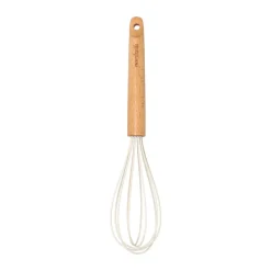 Fouet à ballon Nordwik 30 cm en hêtre, Crème