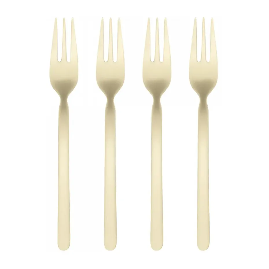 Fourchette à dessert STELLA champagne lot de 4, 15,5 cm