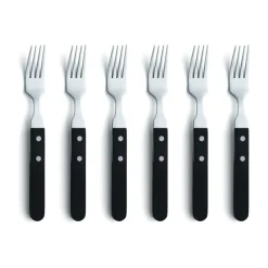 Fourchette Pizza lot de 6, Noir