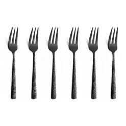 Fourchettes à gâteau Felicity 15,6 cm lot de 6, Noir
