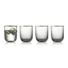 Gobelet en verre Palermo Gold 35 cl, lot de 4, Transparent-or