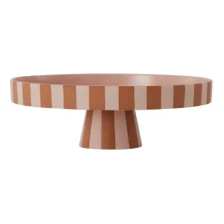 Grand plat à service Toppu Ø27 cm, Caramel-rose