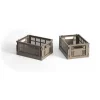 HAY Colour Crate Mini 13x17 cm, lot de 2, Warm grey