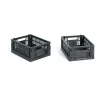 HAY Colour Crate Mini 13x17 cm, lot de 2, Charcoal
