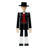 Homme en habits traditionnels norvégiens de Kay Bojesen, Noir-rouge-blanc