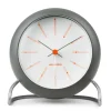 Horloge de table AJ Bankers Ø11 cm, Gris foncé
