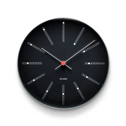 Horloge murale AJ Bankers noir, Ø 29 cm